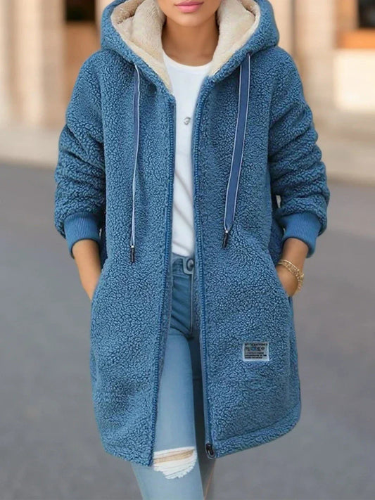 Jean - Manteau à Capuche Élégant et Décontracté